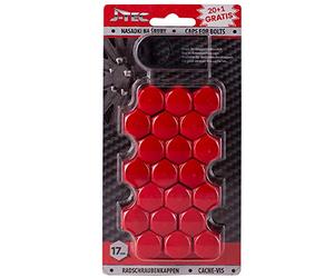 J-TEC J21302 Serie/Kit Calotta Dado fissaruota Rosso