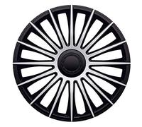 J-Tec Set di 4 Copricerchi Austin 14 Pollici Argento/Nero