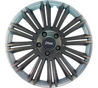 J-Tec Set di 4 Copricerchi Discovery R 13 Pollici Argento/Grigio