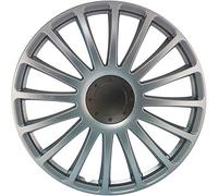 4 Copricerchi Auto 13 Pollici Universali Coppette Silver 16 Razze MADE in EU