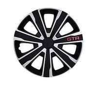 J-Tec Set di 4 Copricerchi GTR Carbonio 15 Pollici Argento/Nero
