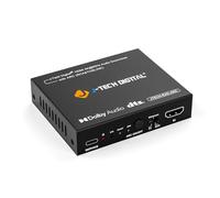 J-Tech Digital Estrattore audio HDMI 4K 60Hz con ARC e audio Downmix, convertitore da HDMI a ottico e RCA, HDCP 2.2 DTS Digital 5.1 PCM (JTECH-EXD-ARC)