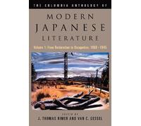 J. Thomas Rimer Van The Columbia Anthology of Modern Japanese Lite (Tascabile)