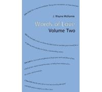 J Wayne McKamie Words of Love Volume 2 HB (Copertina rigida)