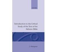 J. Weingreen Introduction to the Critical Study of the Hebrew (Copertina rigida)