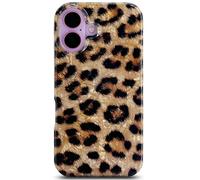 J.west Compatibile con iPhone 16 Plus Case 6.7 pollici, classica morbida e scintillante stampa leopardata perlata sottile design animale donne ragazza custodia protettiva per telefono per 16Pro