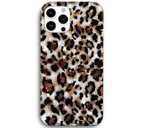 J.west iPhone 14 Pro Case, Luxury Sparkle Clear Leopard Silicone Cover, 6.1 inch Cheetah Design for Girls & Women