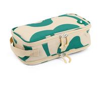 J World New York Doodle - Astuccio grande con 2 scomparti, per scuola, adolescenti, ragazze, ragazzi e donne, Turbinio verde, L, Doodle - Astuccio grande capacità. Astuccio portapenne a 2 scomparti