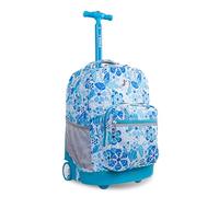 J World New York Sunrise Rolling Backpack Zaino Casual, 18 cm, 34.5 liters, Multicolore (Blue Vine)