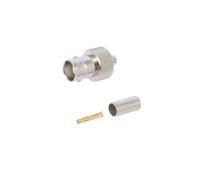 J01001A1265 spina BNC femmina dritta 50Ω collegamento a morsetto PTFE TELEGÄR...