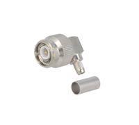 J01010A0006 Connettore TNC maschio con angolo 90° 50Ω RG142,RG223,RG400 TELEG...