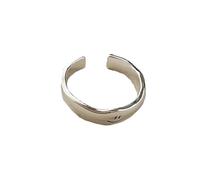 J0563 - Anello da donna in argento Sterling con scritta "Happy Smiling", design minoritario