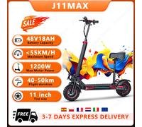 J11MAX escooter 1200W motore 48 v18ah Light Fold City scooter elettrici scooter Aldult 11 "pneumatico in lega di alluminio materiale scooter elettrici 1200W Motor 48V18ah
