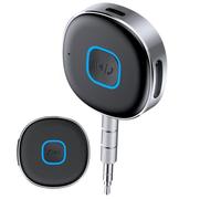 J33 5.0 Car Receiver - Wireless AUX Audio Adapter | Device P | Plug-and-Play 3.5mm Jack Adapter with Built-In for Hands-Free Calling, DSP Noise Cancellation, and 16-Hour Battery Life f