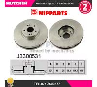 J3300531 Coppia disco freno anteriore (NIPPARTS)