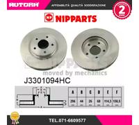J3301094HC Coppia disco freno anteriore (NIPPARTS)