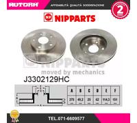 J3302129HC Coppia disco freno anteriore (NIPPARTS)