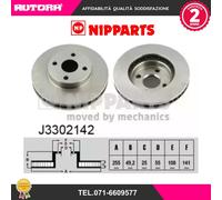 J3302142 Coppia disco freno anteriore (NIPPARTS)