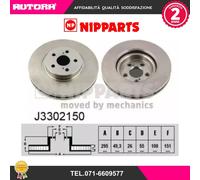 J3302150 Coppia disco freno anteriore (NIPPARTS)