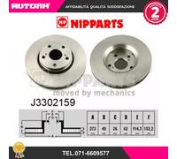 J3302159 Coppia disco freno anteriore (NIPPARTS)