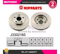 J3302160 Coppia disco freno anteriore (NIPPARTS)