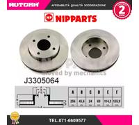 J3305064 Coppia disco freno anteriore (NIPPARTS)