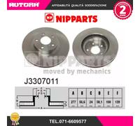 J3307011 Coppia disco freno anteriore (NIPPARTS)