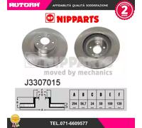 J3307015 Disco freno (NIPPARTS)