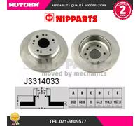 J3314033 Coppia disco freno posteriore (NIPPARTS)