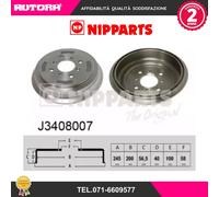J3408007 Coppia tamburo freno posteriore (NIPPARTS)