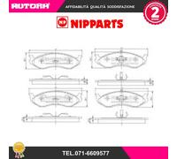 J3600307 Kit pastiglie freno, Freno a disco (NIPPARTS)
