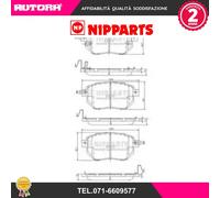 J3601092 Kit pastiglie freno, Freno a disco (NIPPARTS)