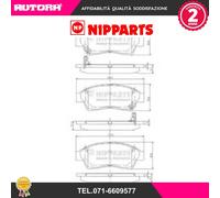 J3602064 Kit pastiglie freno, Freno a disco (NIPPARTS)