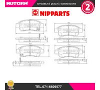 J3602086 Kit pastiglie freno, Freno a disco (NIPPARTS)