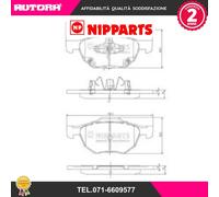 J3604064 Kit pastiglie freno, Freno a disco (MARCA-NIPPARTS)