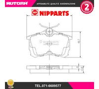 J3614015 Kit pastiglie freno, Freno a disco (NIPPARTS)
