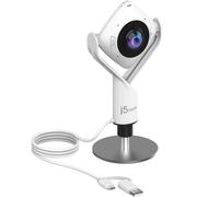 J5 Create JVCU360 Webcam Webcam all-in-one con video a 360° e audio omnidirezionale - ideale per sale riunioni di medie dimensioni o ovunque tu sia