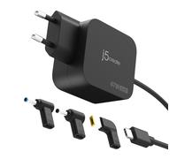 j5create 67W USBC mini caricabatterie con DC, adatto per il computer portatile alimentato USBC e il computer portatile alimentato DC (JUP1565DCE3A)
