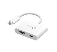 j5create Adattatore da USB-C a HDMI 4K con Power Delivery, supporta video 4K UHD, alimentazione passthrough fino a 100 W per dispositivi collegati, compatibile con MacBook, iPad, smartphone, laptop