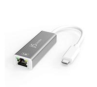 j5create Adattatore Ethernet da USB-C a 2,5 G, RJ45 LAN 2,5 Gigabit Network a USB Tipo C / Thunderbolt Converter, compatibile per MacBook Pro / Air, Tablet, Dell XPS, Surface Pro 7 (JCE145)
