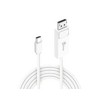 j5create Cavo USB Type-C a DP Display Port 4K a 144Hz 120 cm [compatibile con Thunderbolt 3] per giochi, MacBook Pro, MacBook Air, iPad Pro 2021/2020, XPS (JCA141)