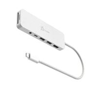 j5create Hub multi-porta USB-C con Power Delivery con 4K HDMI/2 USB-A 5Gbps/PD 100W Ricarica SD&Micro SD/3.5mm Audio | per MacBook Pro&Air/iPad Pro/iMac/Surface/XPS/Thinkpad/Galaxy/e altro (JCD373EW)