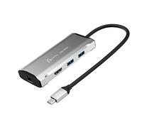 j5create Hub USB C - HDMI 4K 60Hz, 2 USB-A 10Gbps, USB-C 10Gbps con PD 100W, Ethernet, | Adattatore multiporta per MacBook, ChromeBook, XPS, Surface Pro (JCD392)