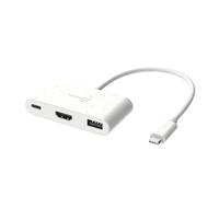 j5create JCA379EW-N Da USB-CÂ® ecologico a HDMIâ¢ e USBâ¢ tipo A con Power Delivery (ECO-FRIENDLY USB-C TO HDMI USB - NEW