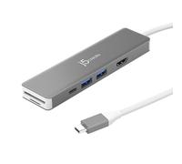 j5create JCD390-N replicatore di porte e docking station per laptop Cablato USB 3.2 Gen 2 (3.1 Gen 2) Type-C Argento Bianco NEW