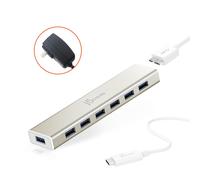 j5create JCH377-N HUB USB-CÂ® a 7 porte - UE/UK (USB-C 7- PORT HUB - EU/UK - ) NEW