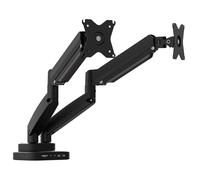 j5create JTSA302-N supporto da tavolo per Tv a schermo piatto 81,3 cm [32] Scrivania Nero (ERGONOMIC DUAL-MONITOR MOUNT - WITH DOCKING STATION) [JTSA302-N]