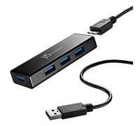 j5create JUH340-N Mini HUB USB 3.0 a 4 porte - UE/UK (USB 3.0 4-PORT MINI HUB - EU/UKPERP) NEW