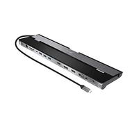 j5create USB C Docking Station- Supporta fino a 3 display contemporaneamente | HDMI, DisplayPort, VGA, 100W PD Fast Charging, Gigabit Ethernet | Viene fornito con scomparto per cavi di tipo C (JCD543)