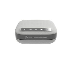 j5create USB-C Dual 4K Speakerphone Dock Pro, Dual 4K HDMI Audio Dock per videoconferenza, USB-A x 2, Type-C, Gigabit ethernet, ricarica pass-through - Funziona con Teams, Zoom (JCDS337)